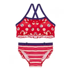 مایو شنا بچه گانه دخترانه دو تکه بندی NAME IT02 MGH | قرمز | پهلوان شاپ