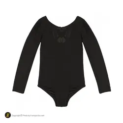 مایو شنا بچه گانه دخترانه یک تکه آستین دار H&M MGH | مشکی | پهلوان شاپ