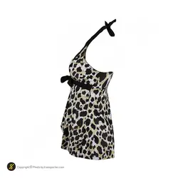 مایو شنا زنانه دو تکه دامنی 5736352- Fashion Concept NZD | مشکی/کرم | پهلوان شاپ