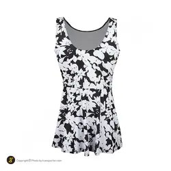 مایو شنا زنانه دو تکه دامنی Fashion Concept- 5590218 NZD | مشکی/سفید | پهلوان شاپ