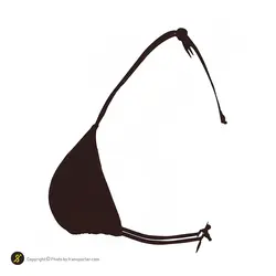 مایو شنا زنانه دوتکه بیکینی بندی MODA ITALIA001 MGH | قهوه ای | پهلوان شاپ