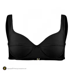 مایو شنا زنانه دوتکه بیکینی فنردار MODA ITALIA003 MGH | مشکی | پهلوان شاپ