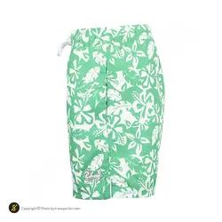 مایو شنا مردانه ساحلی BALCONY HMK | سبز/سفید | پهلوان شاپ