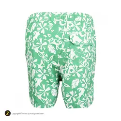 مایو شنا مردانه ساحلی BALCONY HMK | سبز/سفید | پهلوان شاپ