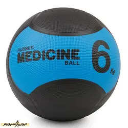 مدیسن بال بدنسازی 6 کیلویی بتا ITK DST | مشکی/آبی | پهلوان شاپ