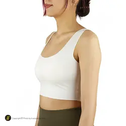 نیم تنه زنانه UP&Fit مات پوش آپ MZA | سفید | پهلوان شاپ