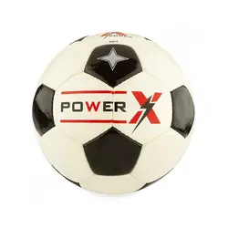 توپ فوتبال پاکستانی دوختی پاور ایکس BRS MBI 103 | سفید/مشکی | پهلوان شاپ
