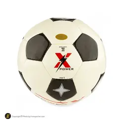 توپ فوتبال پاکستانی دوختی پاور ایکس BRS MBI 103 | سفید/مشکی | پهلوان شاپ