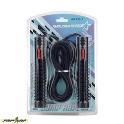 طناب ورزشی بدنسازی گلدن استار 7-730 BRS | مشکی/قرمز | پهلوان شاپ