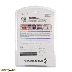 طناب ورزشی بدنسازی گلدن استار 7-730 BRS | مشکی/قرمز | پهلوان شاپ