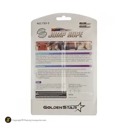 طناب ورزشی بدنسازی گلدن استار BRS 3-730 | مشکی/قرمز | پهلوان شاپ