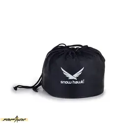 ست ظروف کوهنوردی اسنوهاک دو نفره درب شفاف مدل SN-D55 | طوسی | پهلوان شاپ