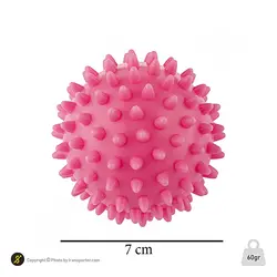 توپ بدنسازی ماساژ بال گلدن استار 7سانتیمتری Hard | صورتی | پهلوان شاپ