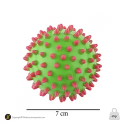 توپ بدنسازی ماساژ بال گلدن استار 7سانتیمتری Medium | سبز/صورتی | پهلوان شاپ