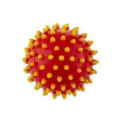 توپ بدنسازی ماساژ بال گلدن استار 7سانتیمتری Medium | قرمز/زرد | پهلوان شاپ