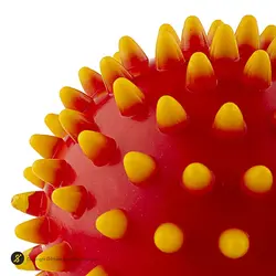 توپ بدنسازی ماساژ بال گلدن استار 7سانتیمتری Medium | قرمز/زرد | پهلوان شاپ