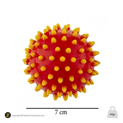 توپ بدنسازی ماساژ بال گلدن استار 7سانتیمتری Medium | قرمز/زرد | پهلوان شاپ