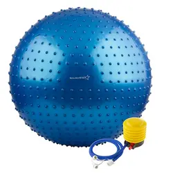 توپ بدنسازی سوییسی جیم بال فیزیوبال آجدار گلدن استار 85 سانتیمتری | آبی | پهلوان شاپ