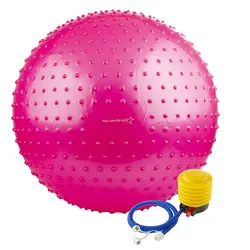 توپ بدنسازی سوییسی جیم بال فیزیوبال آجدار گلدن استار 85 سانتیمتری | صورتی | پهلوان شاپ