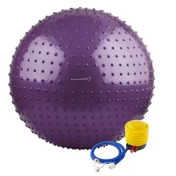 توپ بدنسازی سوییسی جیم بال فیزیوبال آجدار گلدن استار 85 سانتیمتری | بنفش | پهلوان شاپ