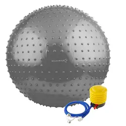 توپ بدنسازی سوییسی جیم بال فیزیوبال آجدار گلدن استار 85 سانتیمتری | طوسی | پهلوان شاپ