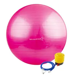 توپ بدنسازی سوییسی جیم بال فیزیوبال گلدن استار 75 سانتیمتری BRS | صورتی | پهلوان شاپ