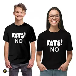 تیشرت ورزشی بدنسازی فشن لاین FTNS 158 | مشکی/سفید | پهلوان شاپ