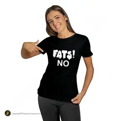 تیشرت ورزشی بدنسازی فشن لاین FTNS 158 | مشکی/سفید | پهلوان شاپ