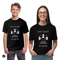 تیشرت ورزشی بدنسازی فشن لاین FTNS 159 | مشکی/سفید | پهلوان شاپ