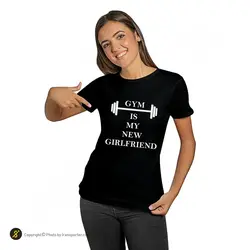 تیشرت ورزشی بدنسازی فشن لاین FTNS 168 | مشکی/سفید | پهلوان شاپ