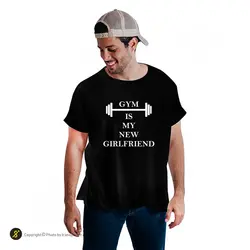 تیشرت ورزشی بدنسازی فشن لاین FTNS 168 | مشکی/سفید | پهلوان شاپ