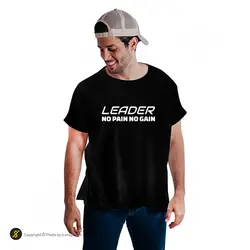 تیشرت ورزشی بدنسازی فشن لاین FTNS 169 | مشکی/سفید | پهلوان شاپ