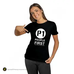 تیشرت ورزشی بدنسازی فشن لاین FTNS 170 | مشکی/سفید | پهلوان شاپ