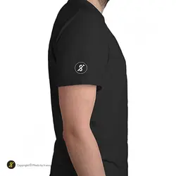 تیشرت ورزشی بدنسازی فشن لاین FTNS 172 | مشکی/سفید | پهلوان شاپ