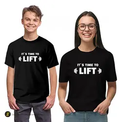 تیشرت ورزشی بدنسازی فشن لاین FTNS 177 | مشکی/سفید | پهلوان شاپ