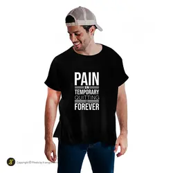 تیشرت ورزشی بدنسازی فشن لاین FTNS 188 | مشکی/سفید | پهلوان شاپ