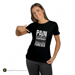 تیشرت ورزشی بدنسازی فشن لاین FTNS 188 | مشکی/سفید | پهلوان شاپ