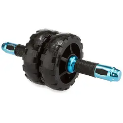 چرخ شکم بدنسازی دوبل RUI BA - RB-762 | مشکی/آبی | پهلوان شاپ