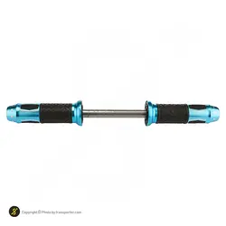 چرخ شکم بدنسازی دوبل RUI BA - RB-762 | مشکی/آبی | پهلوان شاپ