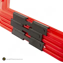 حلقه چابکی بدنسازی هشت ضلعی بسته 5 عددی | قرمز | پهلوان شاپ