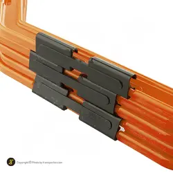 حلقه چابکی بدنسازی هشت ضلعی بسته 5 عددی | نارنجی | پهلوان شاپ