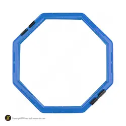 حلقه چابکی بدنسازی هشت ضلعی بسته 5 عددی | آبی | پهلوان شاپ