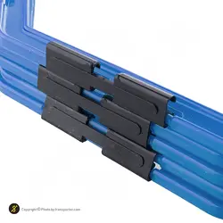 حلقه چابکی بدنسازی هشت ضلعی بسته 5 عددی | آبی | پهلوان شاپ