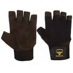 دستکش بدنسازی نیمه انگشتی جایکل گلاوز | مشکی | پهلوان شاپ