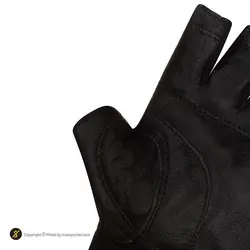 دستکش بدنسازی نیمه انگشتی توردار جایکل | مشکی | پهلوان شاپ