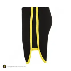 ست رکابی شلوارک مردانه بدنسازی پرشین گلف 01 CHG | زرد/مشکی | پهلوان شاپ