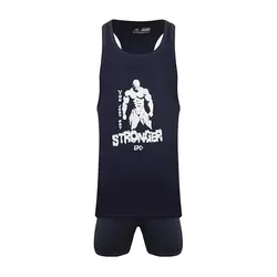 ست رکابی شلوارک مردانه بدنسازی پرشین گلف 01 CHG | سرمه ای/سفید | پهلوان شاپ