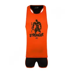 ست رکابی شلوارک مردانه بدنسازی پرشین گلف 01 CHG | نارنجی/مشکی | پهلوان شاپ