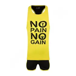 ست رکابی شلوارک مردانه بدنسازی پرشین گلف 02 CHG | زرد/مشکی | پهلوان شاپ