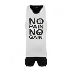 ست رکابی شلوارک مردانه بدنسازی پرشین گلف 02 CHG | سفید/مشکی | پهلوان شاپ